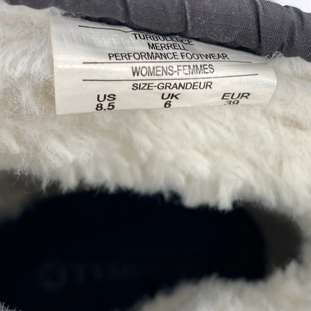 MERRELL Pechora Turbulance Select Grip Faux Fur Sherpa Lined Boots Size 8.5‎